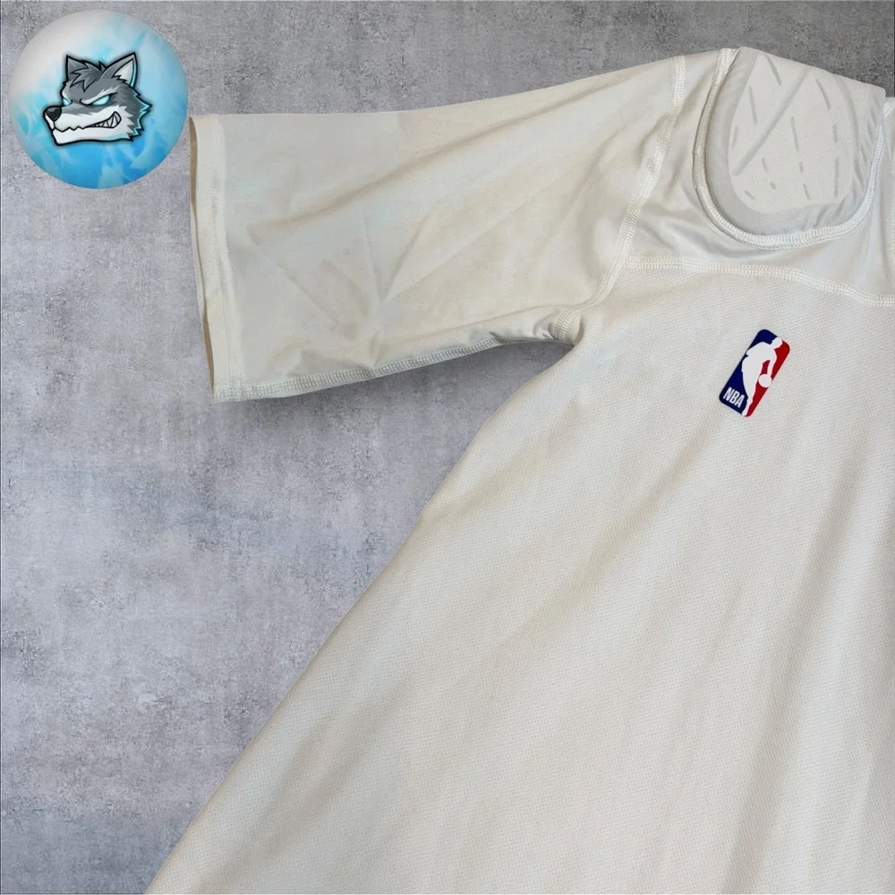 Nike Pro NBA Player Issued HyperStrong Compression Shirt White L-Tall BQ2419-100